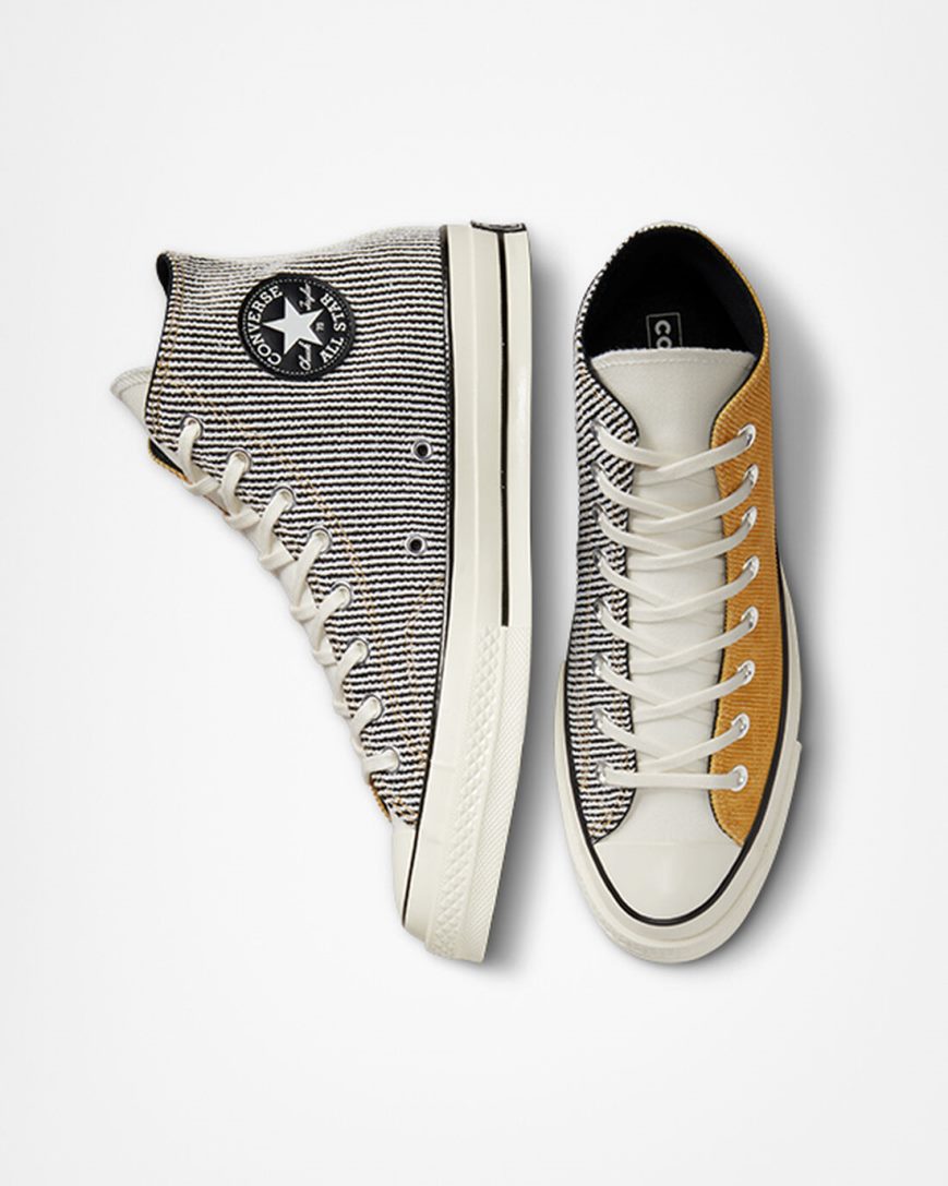 Tenis Converse Chuck 70 Workwear Cano Alto Feminino Laranja Pretas | PT W07T508